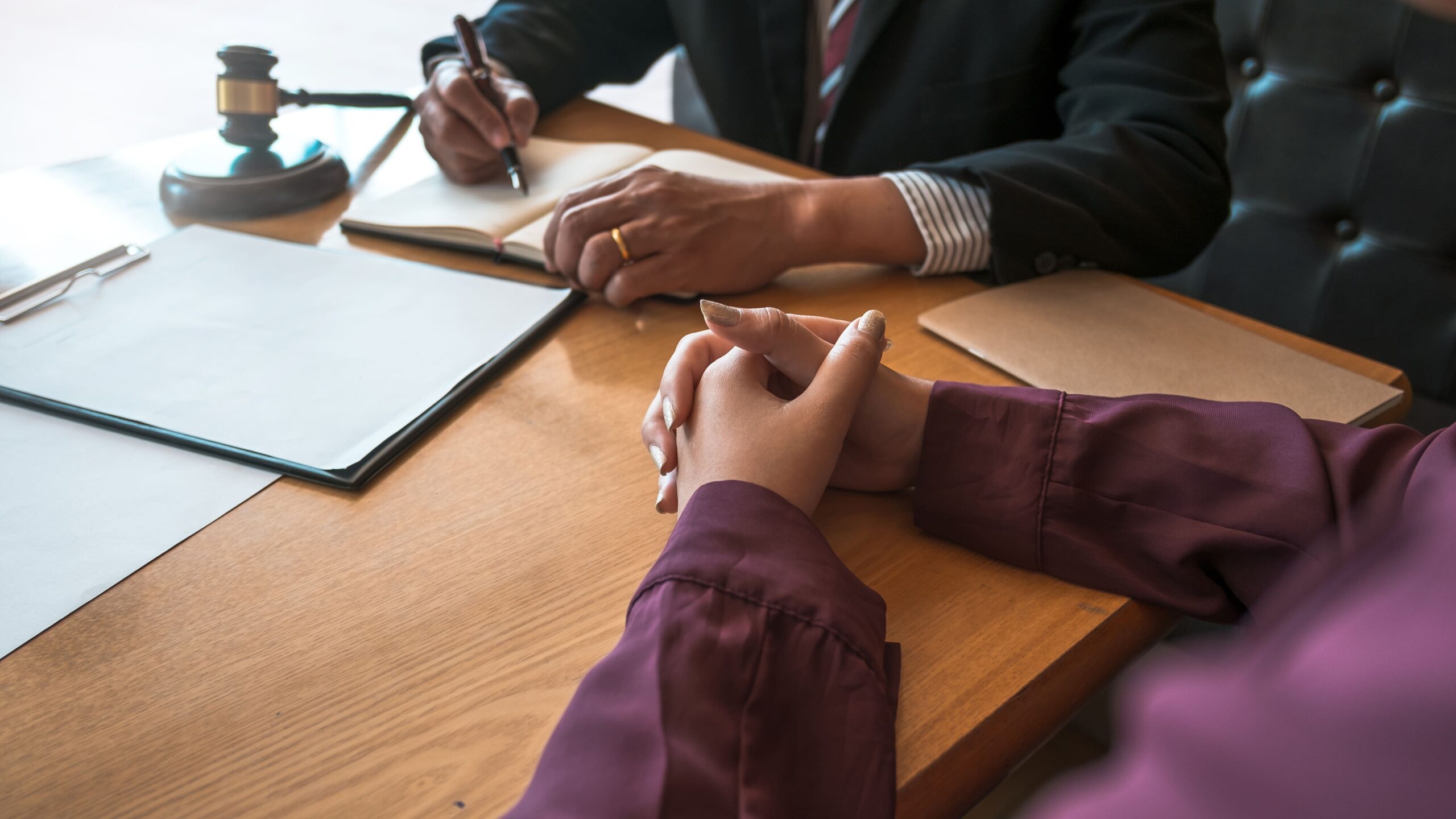 procurement consultant with client